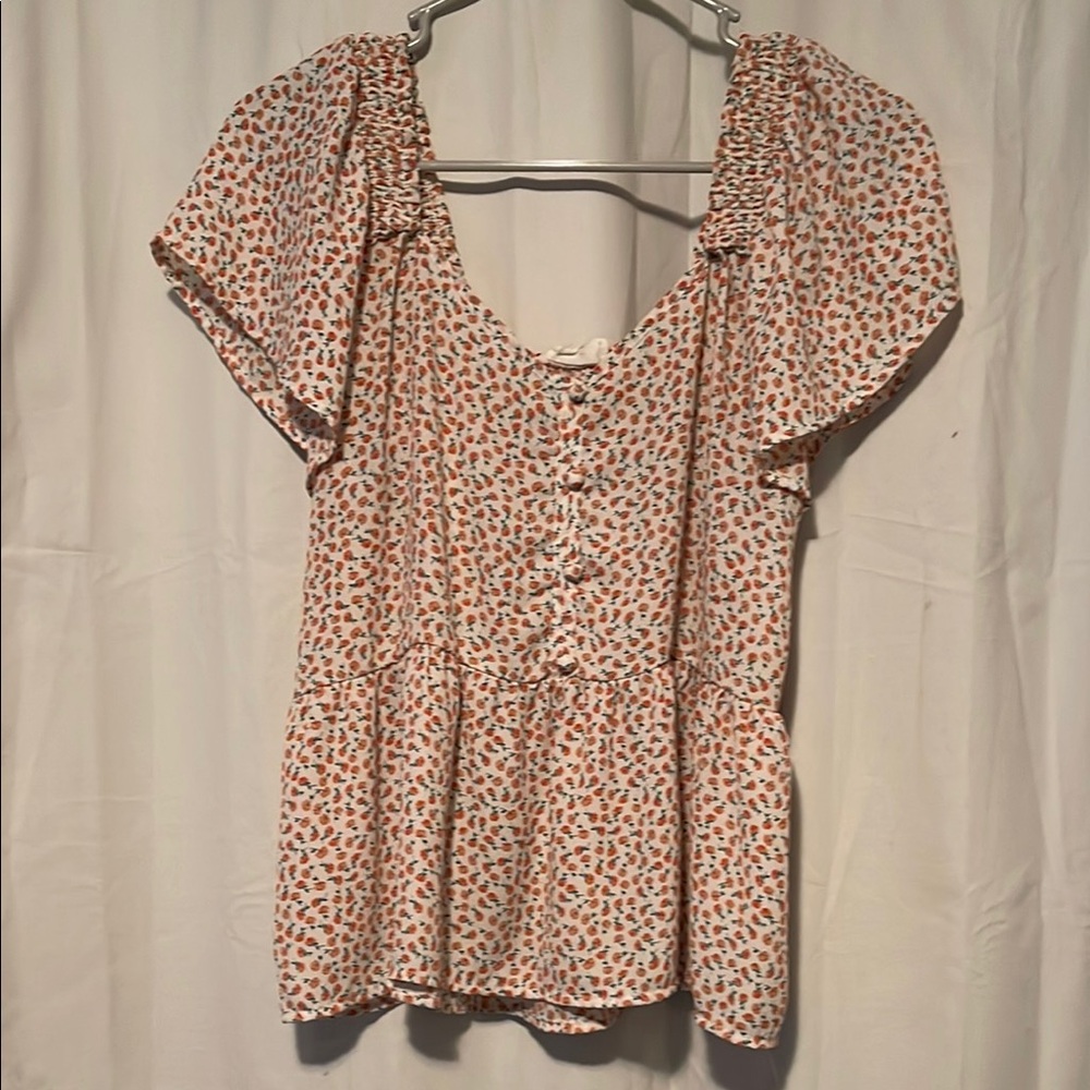 Floral Print Women's Top